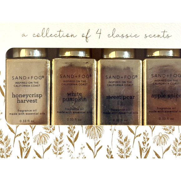 SAND AND FOG Fragrance Diffuser Oils -4pk 0.33oz Variety Classic Scents NEW - Picture 2 of 3
